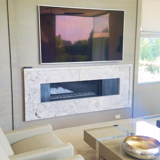 Custom fireplace